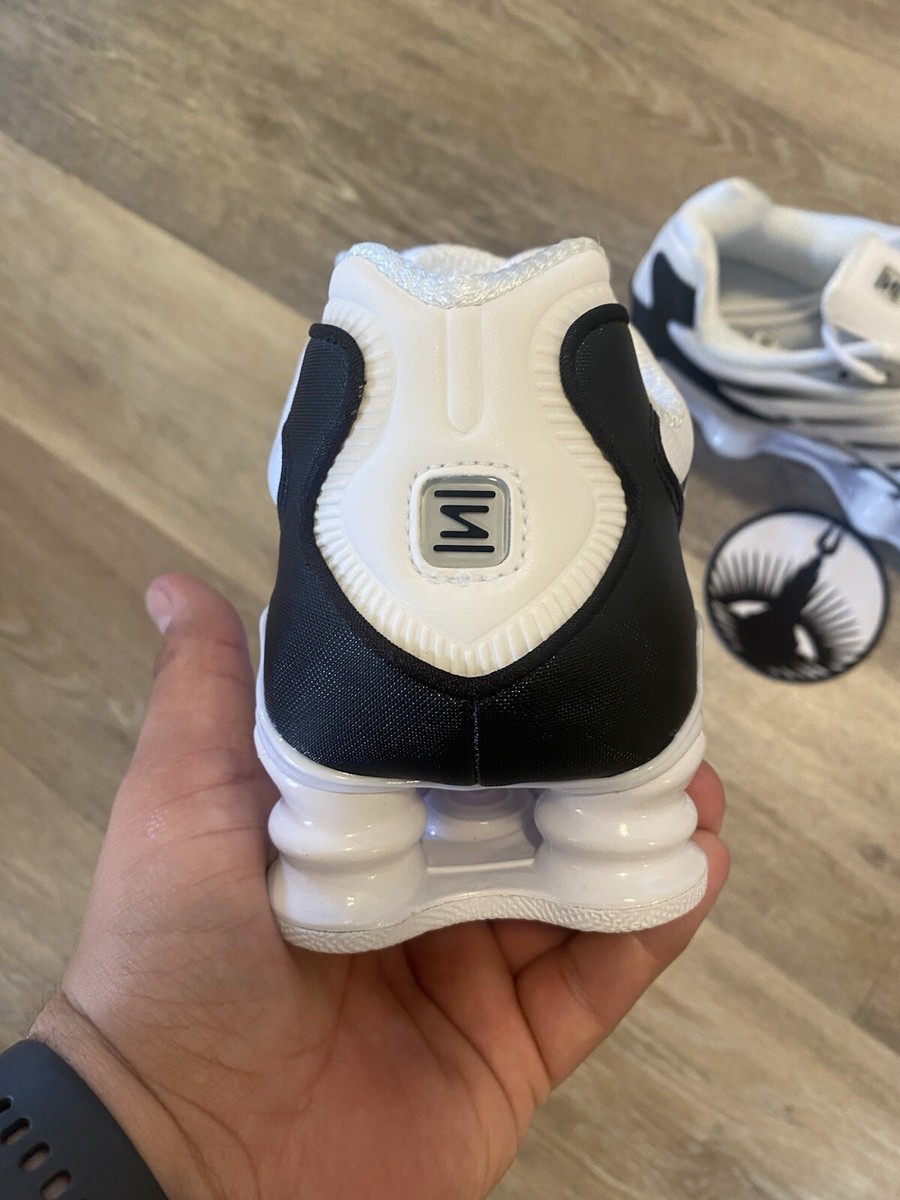 Nike Shox TL 'White Metallic Platinum' Black AV3595-102 Men's Size