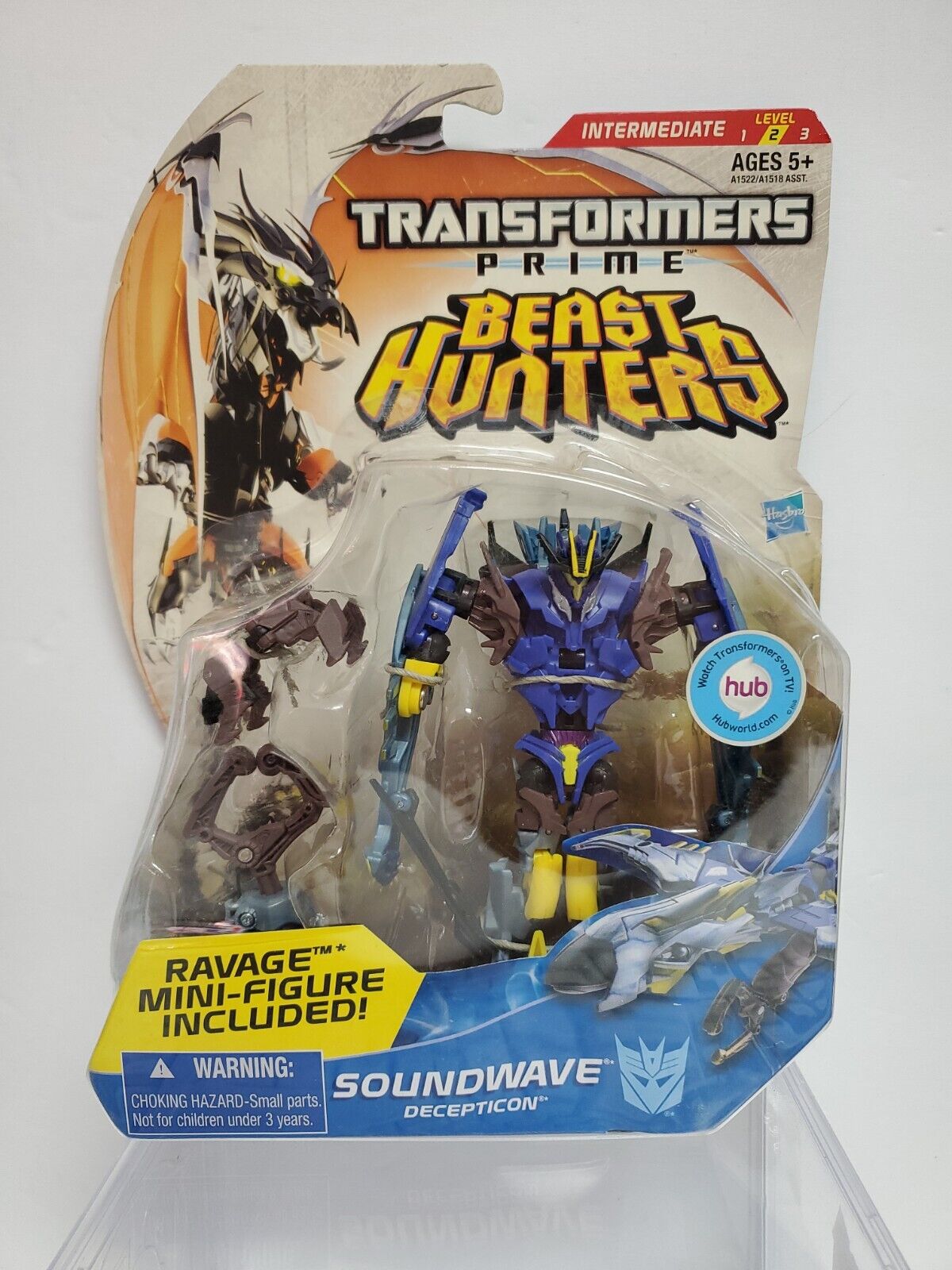 Transformers Prime Beast Hunters Deluxe Soundwave incomplete figure