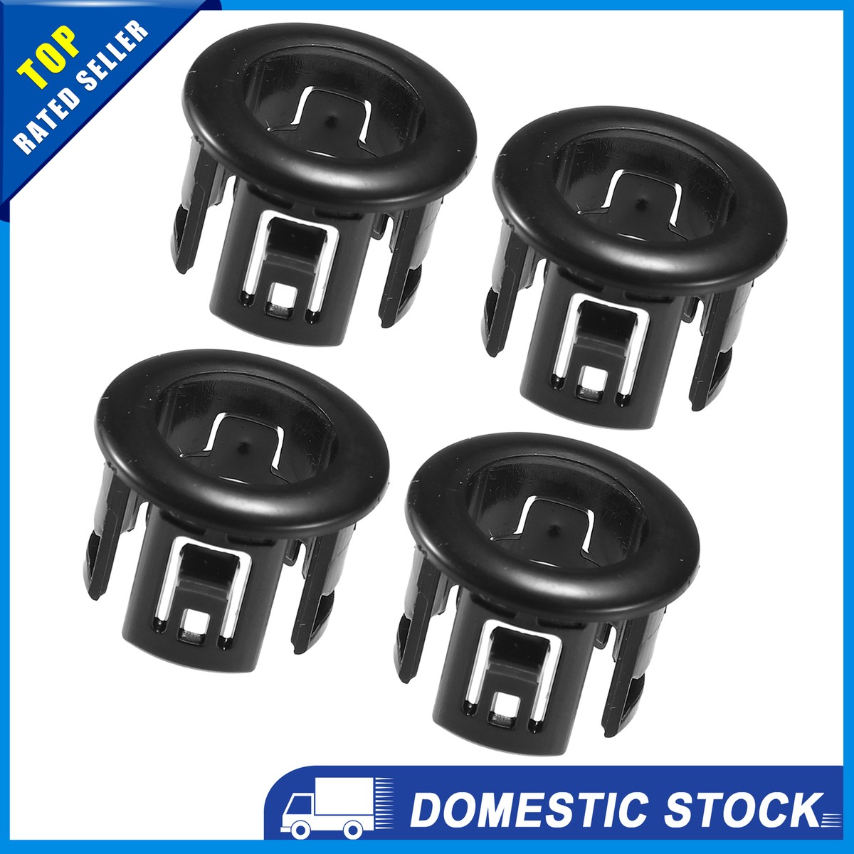A-Premium 4-PC Rear Parking Sensor Bezels For Ford F-250/F-350 Super Duty 2020-2022