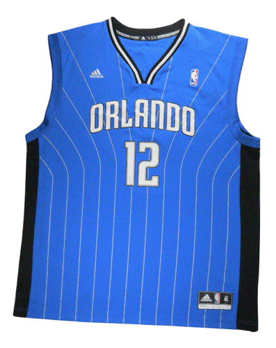 Camiseta deportiva de baloncesto azul Adidas Orlando Magic Howard #12 de la NBA 2010 XL para hombre - Imagen 2 de 11