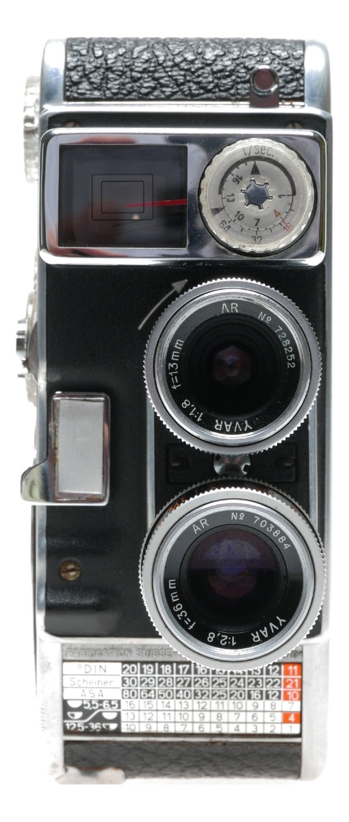 Bolex B8L Paillard 8mm Cine Movie Camera Yvar 2.8/36mm 1.8 Bolex B8L Paillard 8mm Cine Movie Camera Yvar 2.8/36mm 1.8