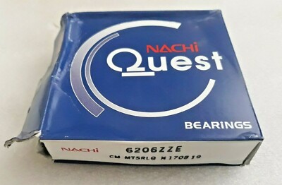 6206 ZZE NEW NACHI JAPAN Single Row Ball Bearing 30X62X16 MM