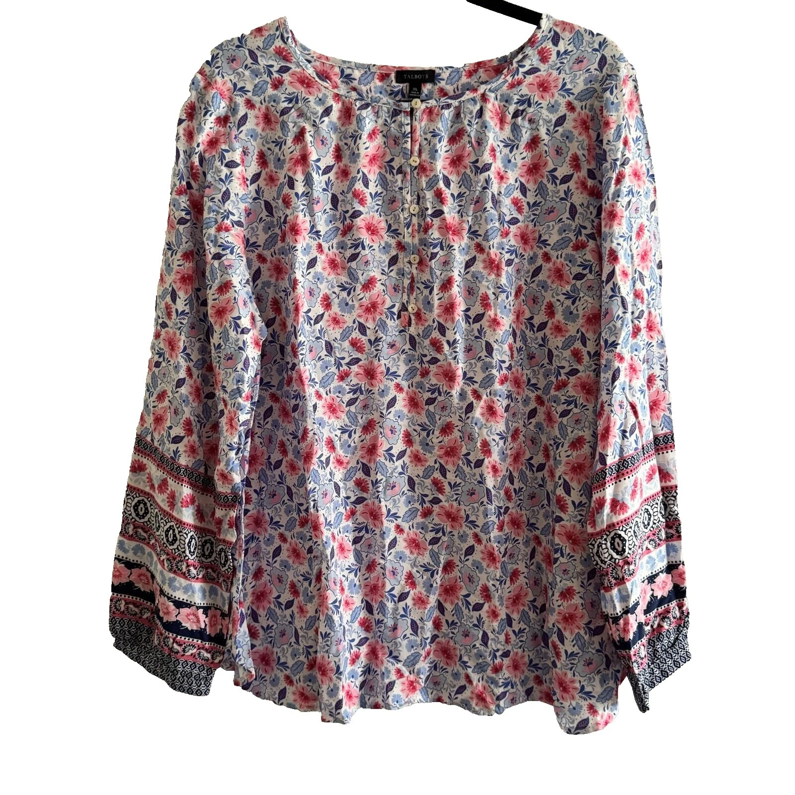 Blusas femininas formais florais Talbots