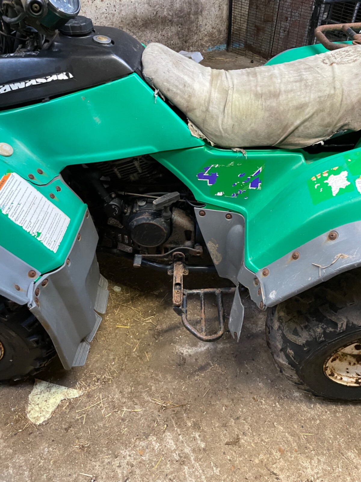 Kawasaki klf300 4x4 quad bike spares or repairs eBay