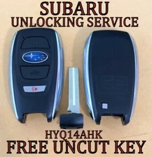UNLOCKING SERVICE FOR SUBARU SMART KEY PROXIMITY REMOTE FOB HYQ14AHK HYQ14AKB