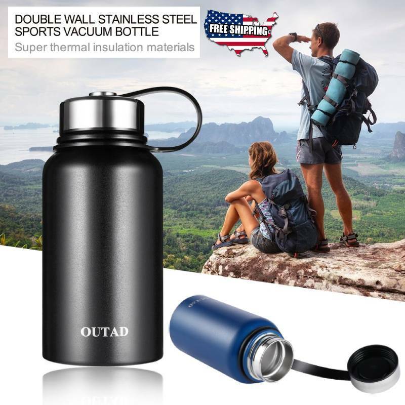 Stainless Steel Double Wall Flask Vacuum Insulated Water Bottle Drink Cup USSHIP