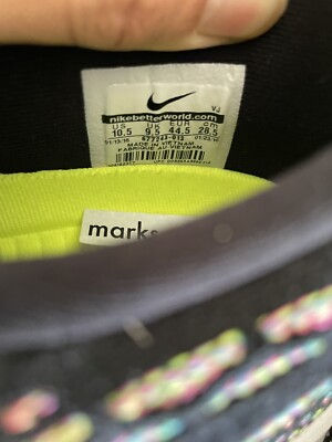 2016 Nike Roshe Run Flyknit Multi-Color Black Pink Pow-Blue Glow 677243-013 10.5 2016 Nike Roshe Run Flyknit Multi-Color Black Pink Pow-Blue  main image 3