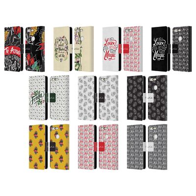 OFFIZIELLE FRIDA KAHLO TYPOGRAFIE BRIEFTASCHE HUELLE AUS LEDER FÜR GOOGLE HANDYS