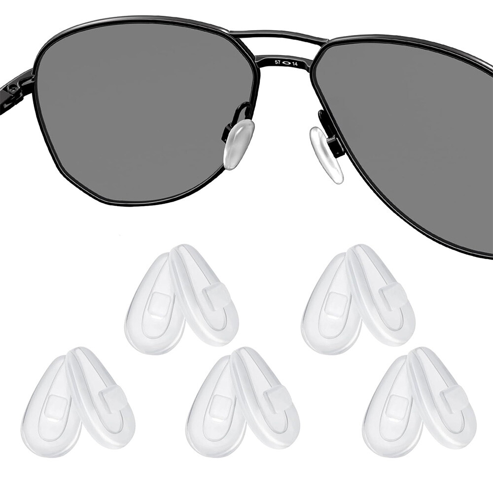 3/5 Pairs Replacement Nose Pads for Oakley Socket Ti OX5019, Silicone  Anti-slip