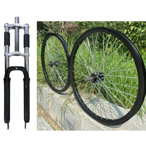 DONSP1986 26" Bike Suspension Fork, 1-1/8" Threadless w/ Mag/ Spoke Wheel Rim - Picture 2 of 67