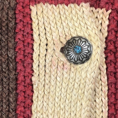Ralph Lauren Southwestern Aztec Tribal Native Hand Knit Cardigan Sweater Large - Picture 4 of 10