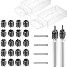 Double Sided 3/8" Spot Weld Cutter Remover Drill Bit Welder Cut Rotary 26PCS Kit