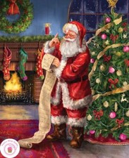 Riley Blake PICTURE A CHRISTMAS Quilt Fabric PANEL 36" x 44" Santa