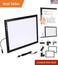 B4 Artist Tracing Light Box with Lock Button and Dimmable 6000 Lux Illumination