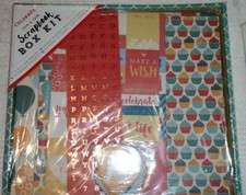 Colorbok Scrapbook Kit Box Kit Celebration 74251D 12x12 Stickers Cardstock Paper