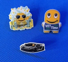 Amazon PECCY Lot of 3 VTO, UPT, VET Time Pins BRAND NEW -RARE