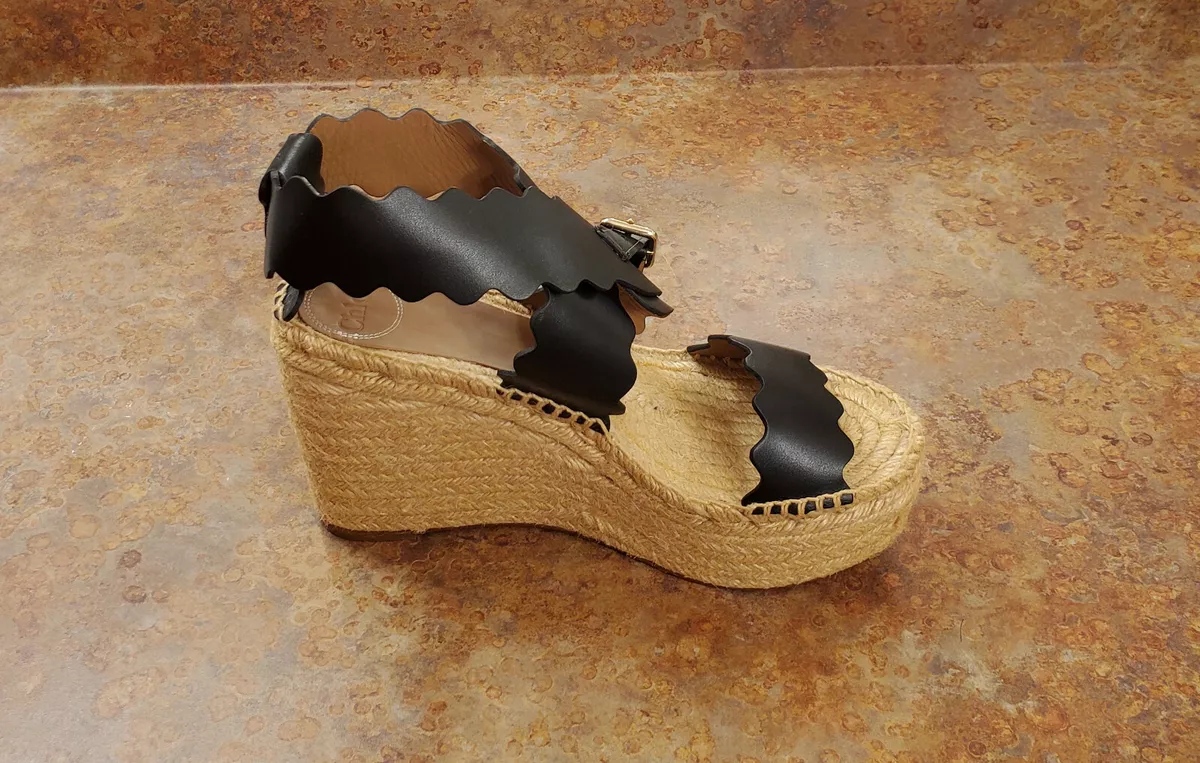 Chloe lauren wedge clearance espadrilles