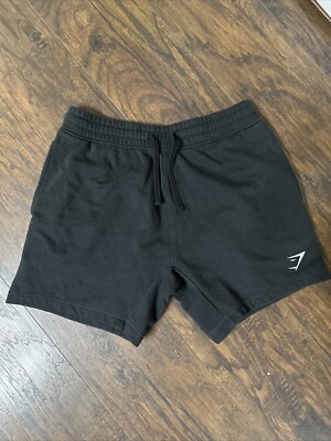 Gymshark Training Shorts Womens Medium Black Elastic Grip Waist
