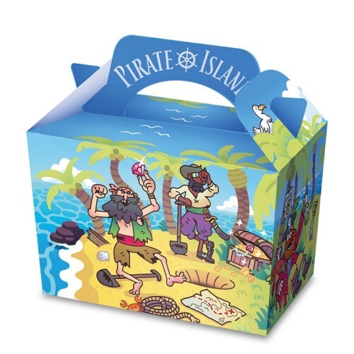 8 x Childrens Kids Themed Carry Food Meal Box Birthday Party Loot Bag Boxes - Picture 51 of 92