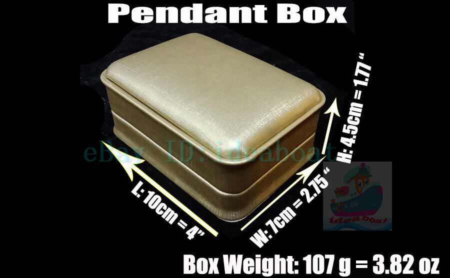 1//2//3//6PCS GOLD Leatherette Jewelry Necklace Chain Bangle Pendant Ring Gift Box
