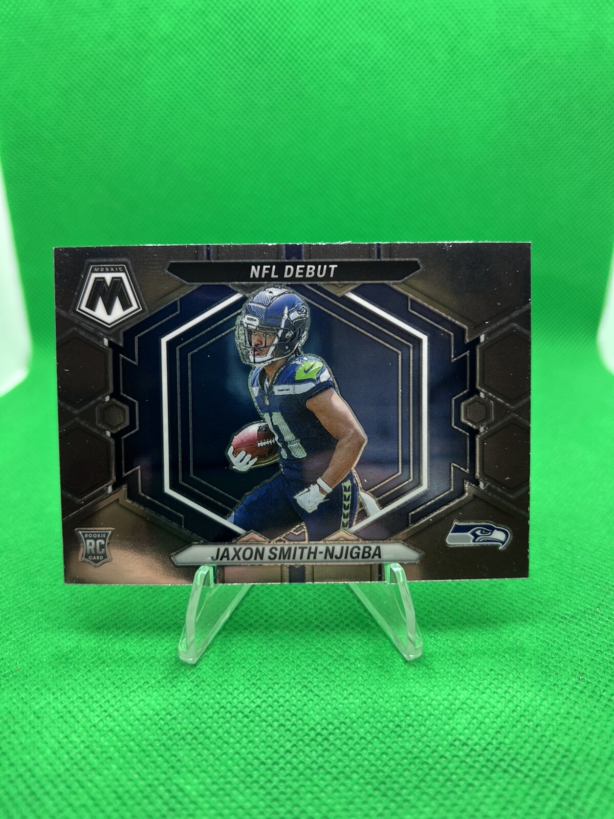 2023 Mosaic Jaxon Smith-Njigba RC # ND-12 NFL Debut Base Seattle Seahawks