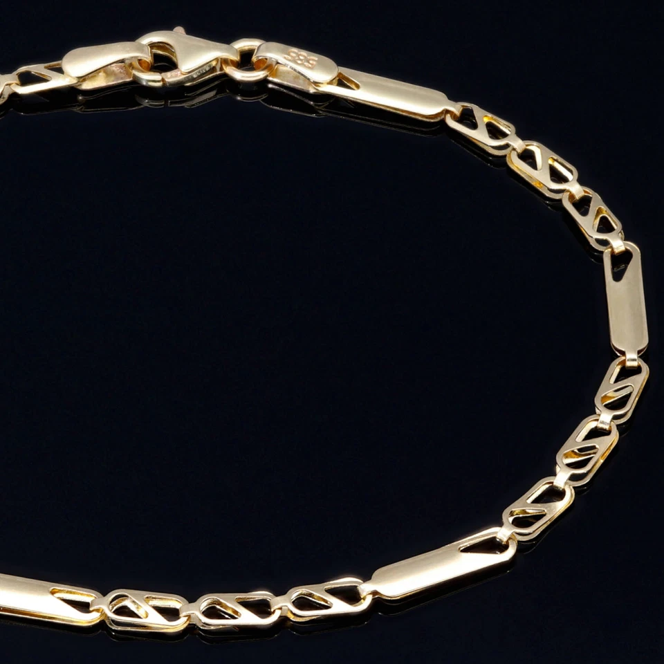 Schönes Armband 585 14K ECHT GOLD 18cm 2,5mm NEU Geschenk Idee Goldarmband