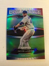 2021 Prizm Brilliance Red White Blue Parallel Jacob DeGrom Mets B1