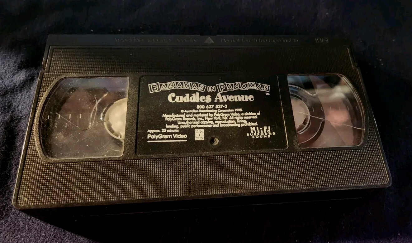 BANANAS IN PAJAMAS Cuddles Avenue VHS 1995, No Slipcover eBay