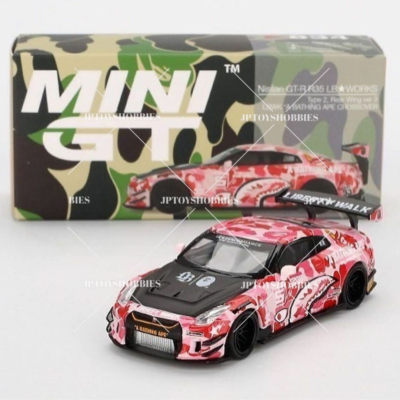 限定 LBWK Mini GT BAPE 日産 S15 + ケース付き MINI GT BAPE X LBWK NISSAN 1/64 4PC Tokyo Auto Salon 2025 Liberty