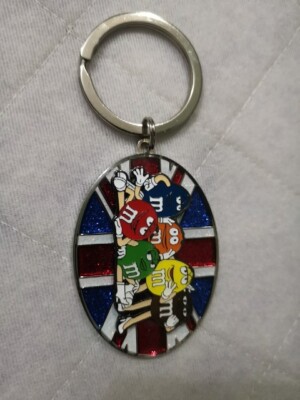 NEU M&M'S/M und M'S/MNMS/MMS Schokolade Union Jack Schlüsselanhänger/Keyring