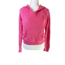Lauren Ralph Lauren Active Hoodie Sweater Size MEDIUM Bright Pink Sweatshirt