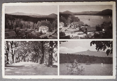 AK Foto sw 4-Bild, Sommerfrische, Bad Hammer am See im schönen Sudetenland,