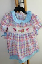 Boutique Bunny Shorts Top Fancy NWT Size 5 NEW Pink Blue Plaid EASTER