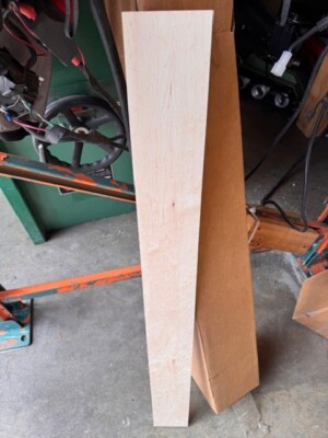 HIGH DENSITY Birdseye Maple .3''x4.2 x40  KD Neck Fret