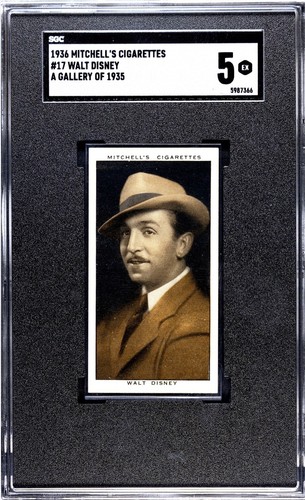 1936 Mitchell & Son Mitchells Cigarettes A Gallery of 1935 #17 Walt Disney SGC 5
