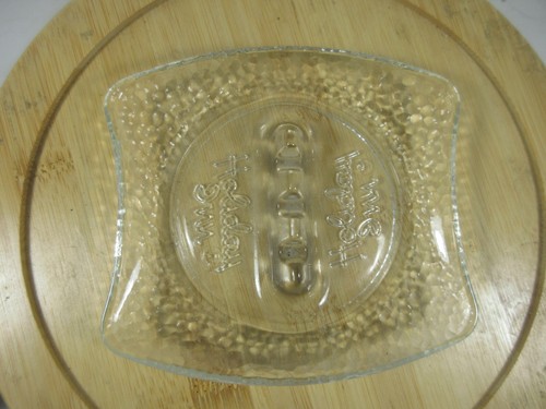 Cenicero de vidrio transparente decoración retro de Holiday Inn Hotel bandeja de ceniza de Tobacciana de colección - Imagen 9 de 9