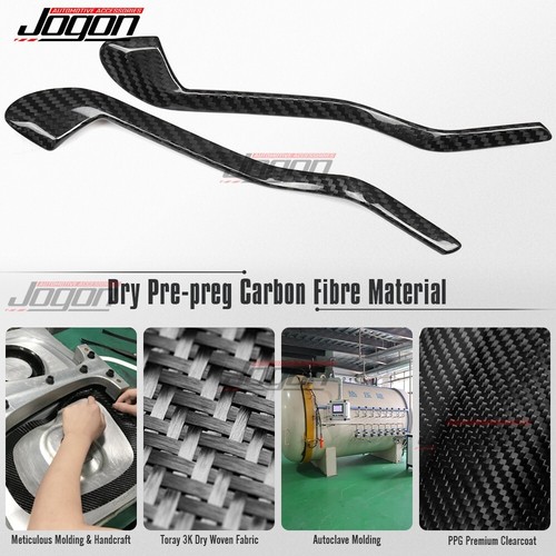 Door Handle Lower Decor Strip Trims For Lotus Emira 2022 2023-2025 Real Carbon - Foto 9 di 10