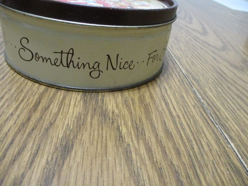 SOMETHING NICE FOR SOMEONE SPECIAL METAL TIN ORANGE SLICES VINTAGE COOKIE TIN - Picture 4 of 10