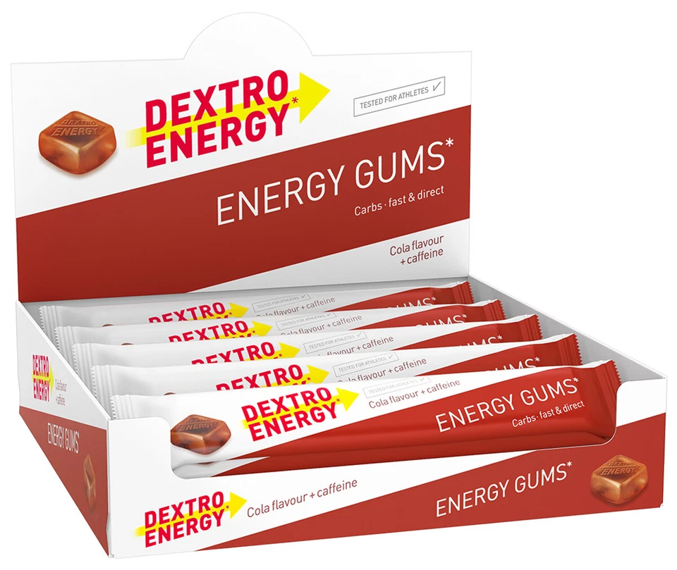 Dextro Energy Gums Fruchtgummi Box 15 Beutel 45g *4 Sorten / auch mischbar*