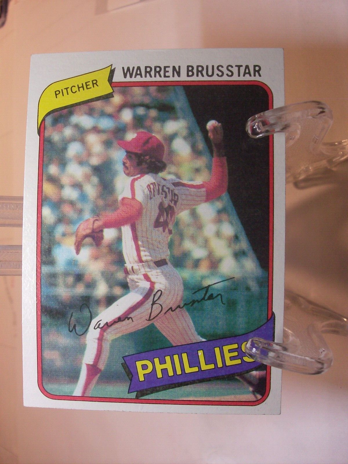 1980 Topps Baseball Card   #52 Warren Brusstar    (94582)