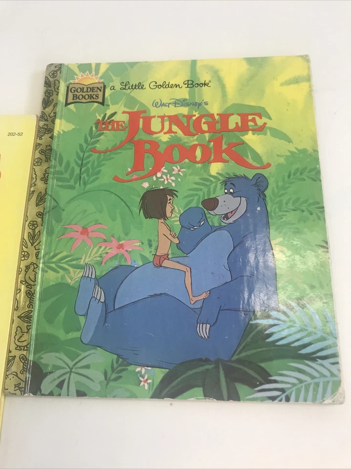 Golden Books Set of Three The Jungle Book Hug Book & Words 1101 - Image 4 of 4