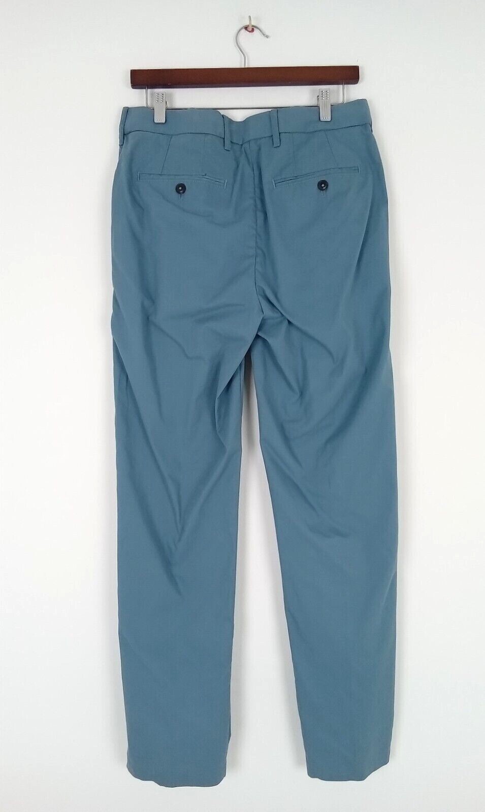 Men's M&S Blue Harbour Trousers Soft Blue Regular Fit Lightweight