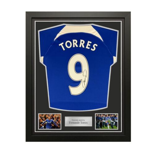 Fernando Torres signiertes Chelsea 2023-24 Fußballshirt. Standardrahmen - Bild 1 von 5