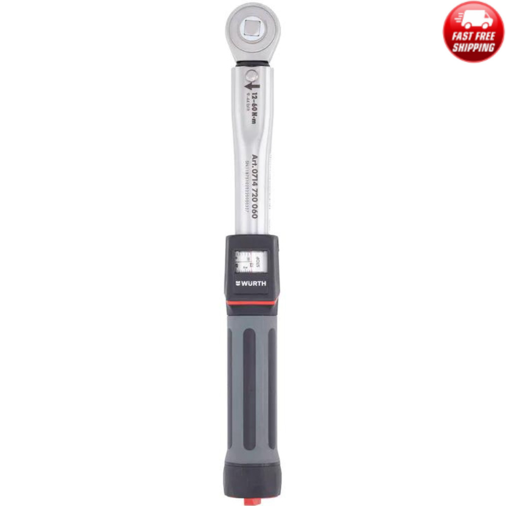 Würth® Torque Wrench 3/8""  12-60Nm Push-Through Ratchet