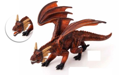 Mojo 387253 Feuerdrache mit beweglichem Maul 25 cm Sagen + Märchen