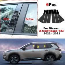 Door Window Pillar Posts For Nissan X-Trai/Rogue Door Panel Trim Stickers Pads