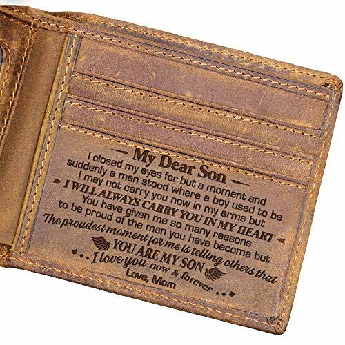 Cartera Doble Grabada Papá a Hijo Te Quiero Más Que Cualquier Nada en el Mundo - Imagen 7 de 14