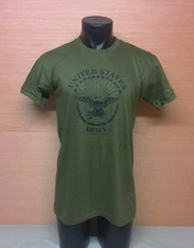 US Military United States Army Logo OD Green PT T-Shirt Size Medium