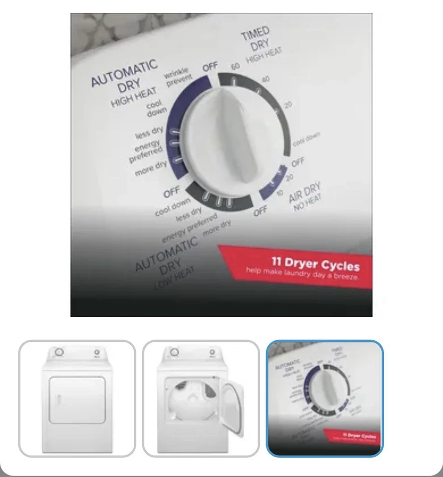 Amana 3.8 cu. ft. Washer and 6.5 cu. ft. Electric Dryer Combo Kit - Image 2 of 2