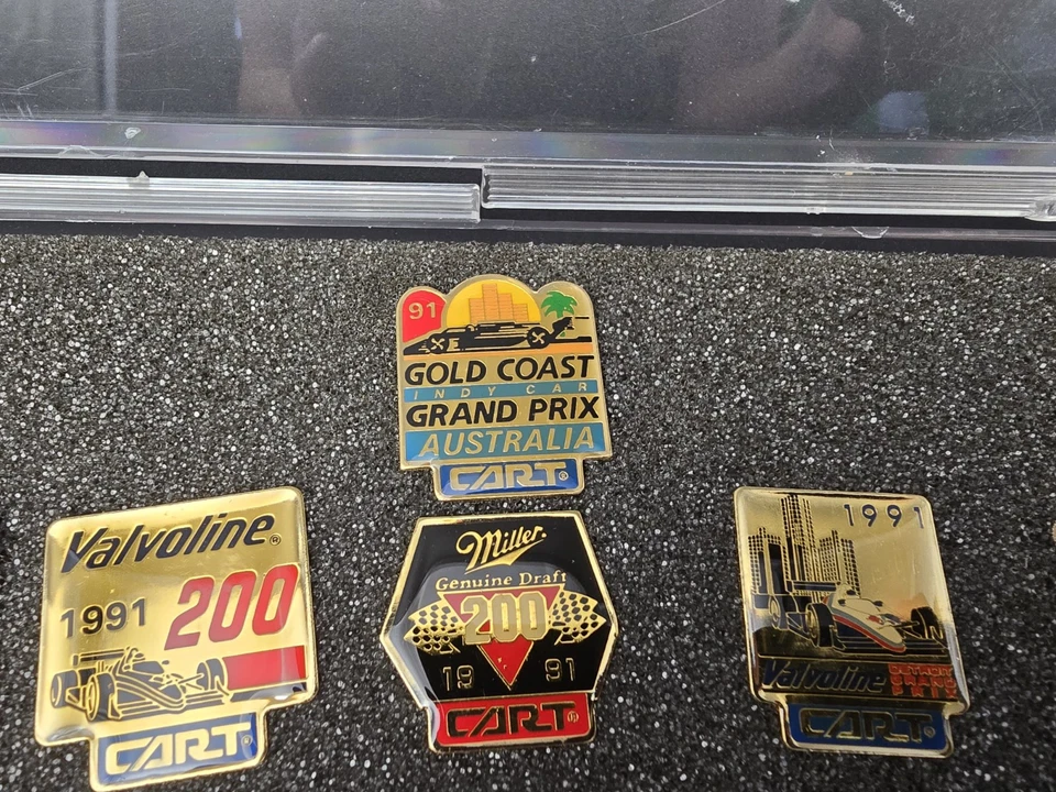 1991 CART Gold Collection Limited Edition Hat Pins Indy Car Racing Lot Of 16 Set - Image 3 of 4